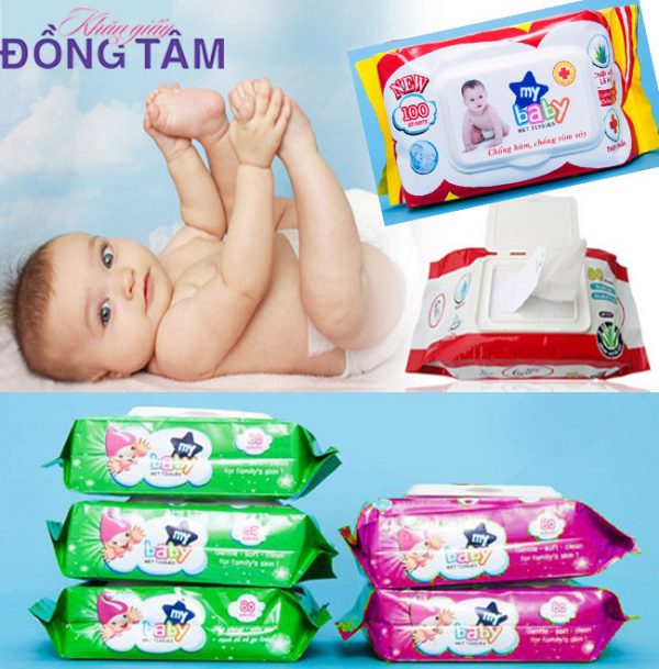 Khăn ướt an toàn cho da em bé