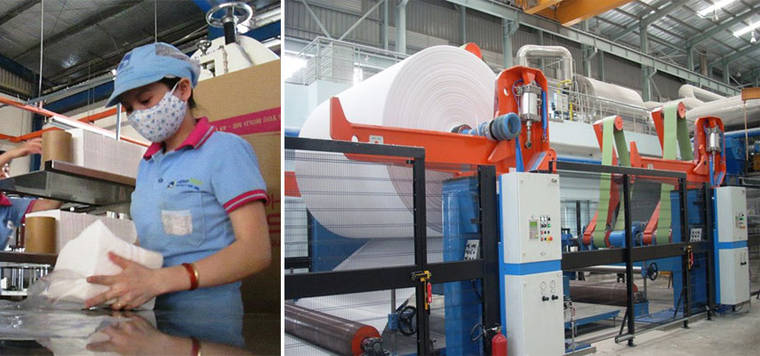 Giấy vệ sinh cuộn lớn miễn phí vận chuyển